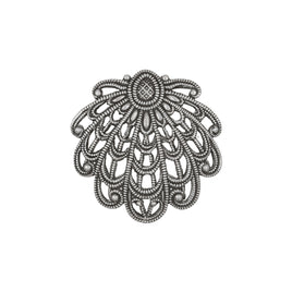 Filigree - Shell - Antiqued Silver