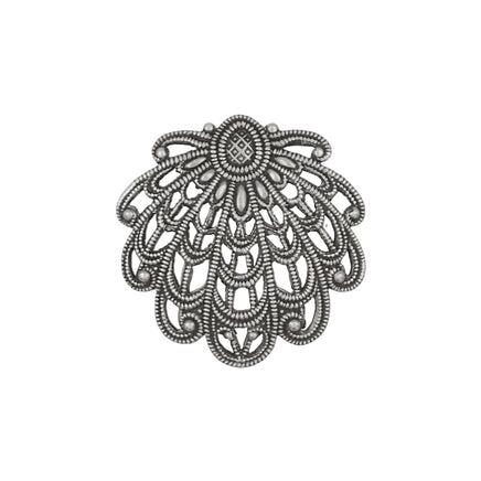 Filigree - Shell - Antiqued Silver