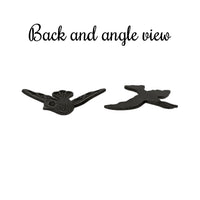 Setting - Small Bird for Tiny Rhinestones - Black Brass