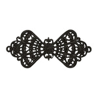 Bow Filigree - Black Brass