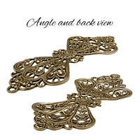 Bow Filigree - Antiqued Brass