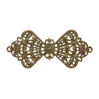 Bow Filigree - Antiqued Brass