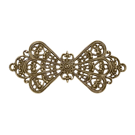 Bow Filigree - Antiqued Brass