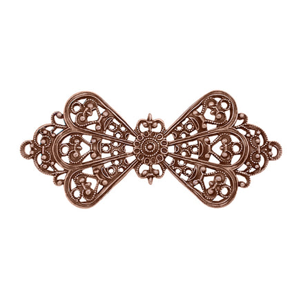 Bow Filigree - Antiqued Copper