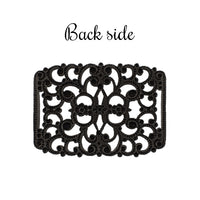 Filigree Ribbon Slide - Black Brass