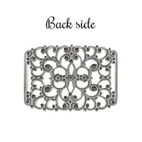 Filigree Ribbon Slide - Antiqued Silver Ox