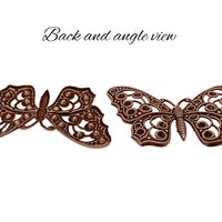 Setting - Filigree Butterfly for Chatons Large- Antiqued Copper