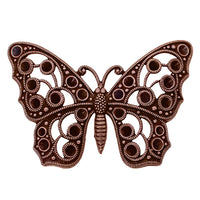 Setting - Filigree Butterfly for Chatons Large- Antiqued Copper