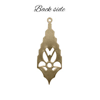 Setting - Pendant - for 5mm Round Flat Back Stones - Antiqued Brass