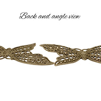 Large Butterfly - Antiqued Brass