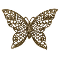 Large Butterfly - Antiqued Brass