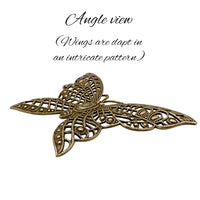 Large Butterfly - Antiqued Brass