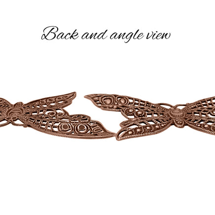 Large Butterfly - Antiqued Copper Plated Brass