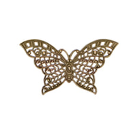 Butterfly Filigree - Medium Antiqued Brass