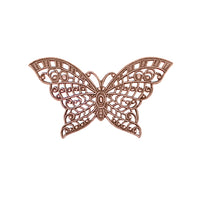 Butterfly Filigree - Medium - Antiqued Copper