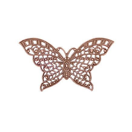 Butterfly Filigree - Medium - Antiqued Copper