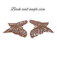 Butterfly Filigree - Medium - Antiqued Copper