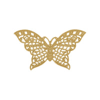 Butterfly Filigree - Medium - Raw Brass