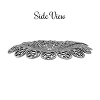 Dapt Daisy Flower Shaped Filigree with Independent Petals - Antiqued Silver Ox