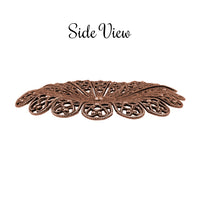 Dapt Daisy Flower Shaped Filigree with Independent Petals - Antiqued Copper Ox