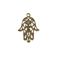 Filigree Hamsa hand charm or pendant for jewelry making