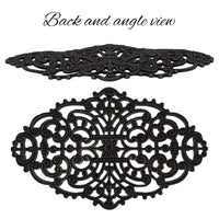 Elegant Dapt Filigree, European made Black Brass