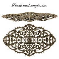 Elegant Dapt Filigree, European made Antiqued Brass