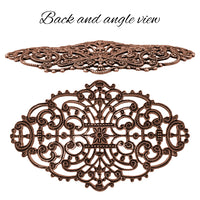 Elegant Dapt Filigree, European made Antiqued Copper-Plated Brass