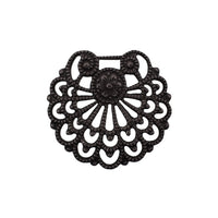 Fan Shell Shaped Filigree - Black Ox Brass