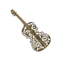 Violin Filigree - Antiqued Brass